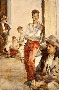 John Singer Sargent Spanish Soldiers painting